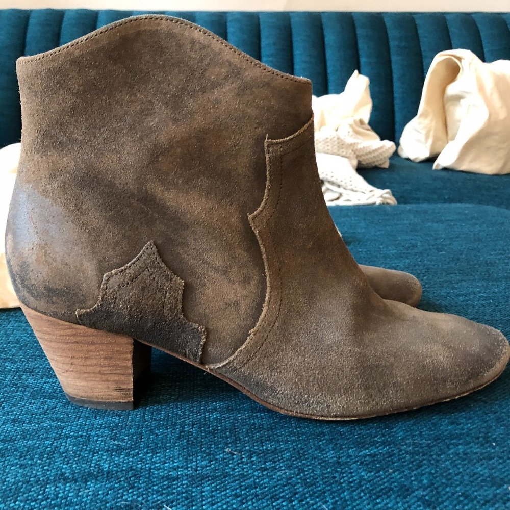 Isabel Marant Dicker boots, brown suede, size EU 41, US 9.5